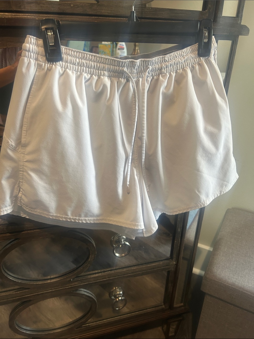 lululemon athletica White Elastic-Waist Athletic Shorts